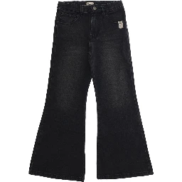 Jeans Five-pocket design with pockets and 100% cotton black boy