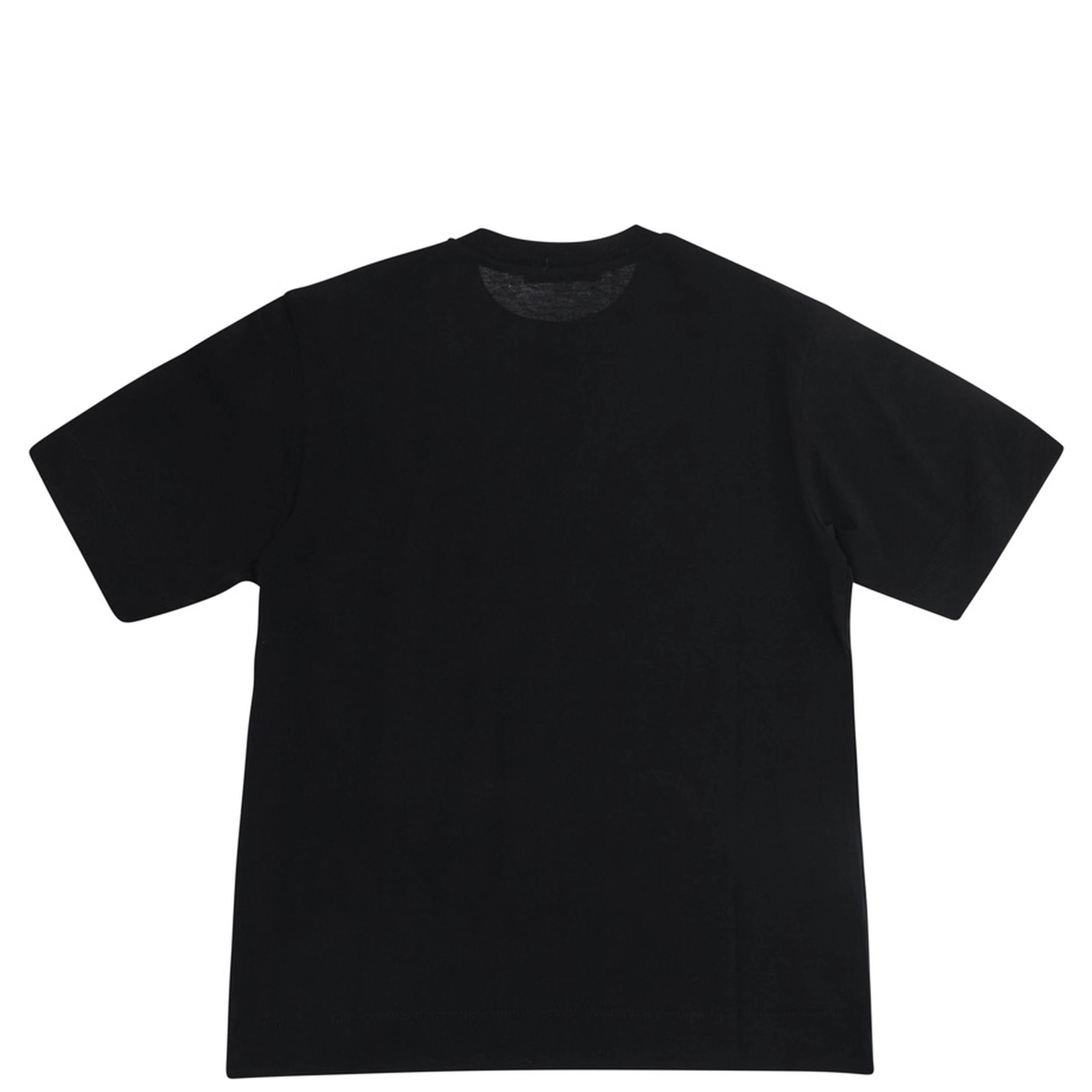 Black T-shirt with printed logo on the front in Boy