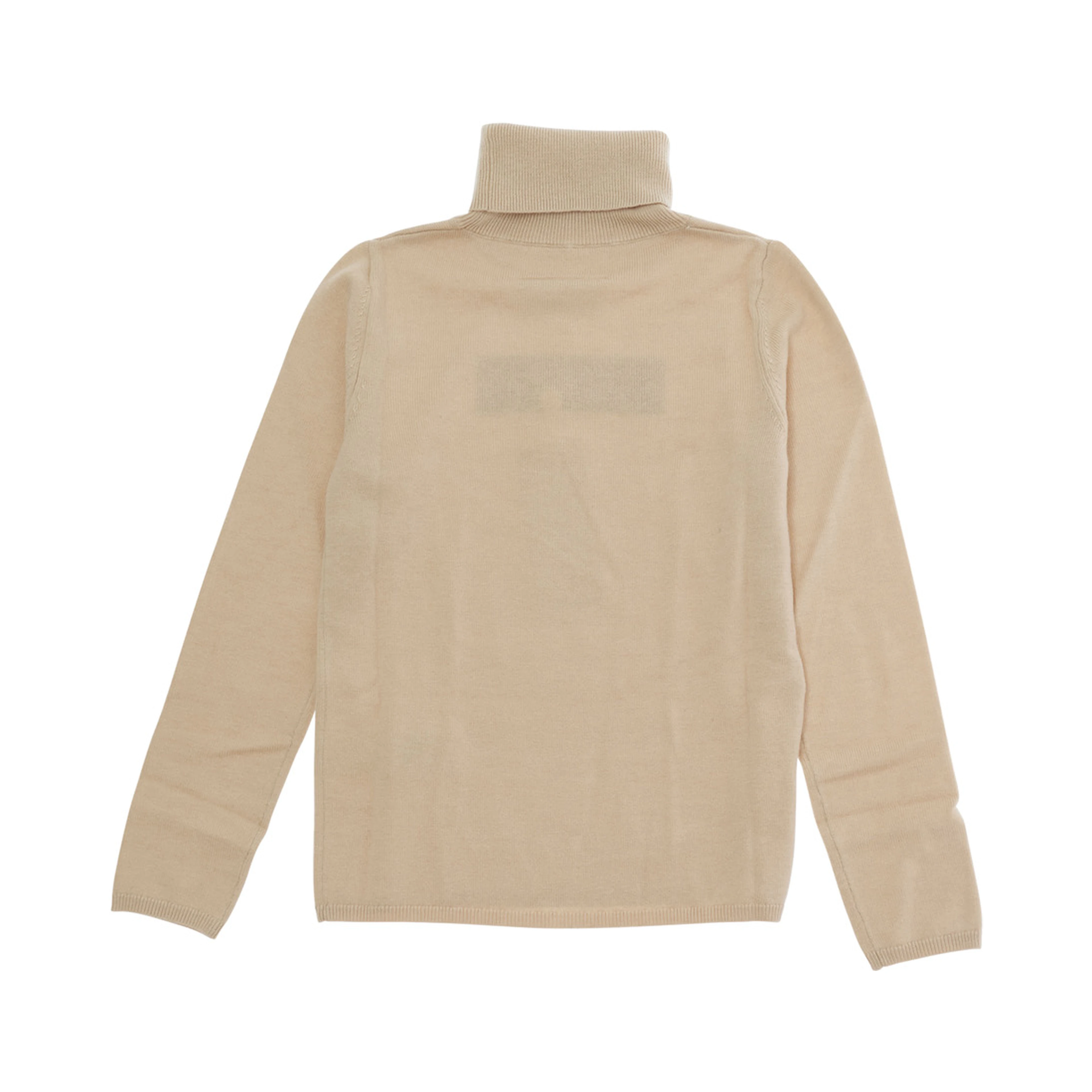 Beige Turtleneck sweater with numeric logo on the front in Blend wool Boy