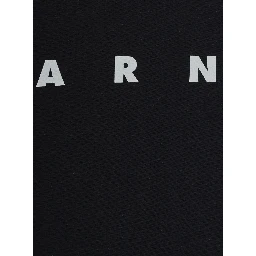 Black T-shirt with printed logo on the front in Boy
