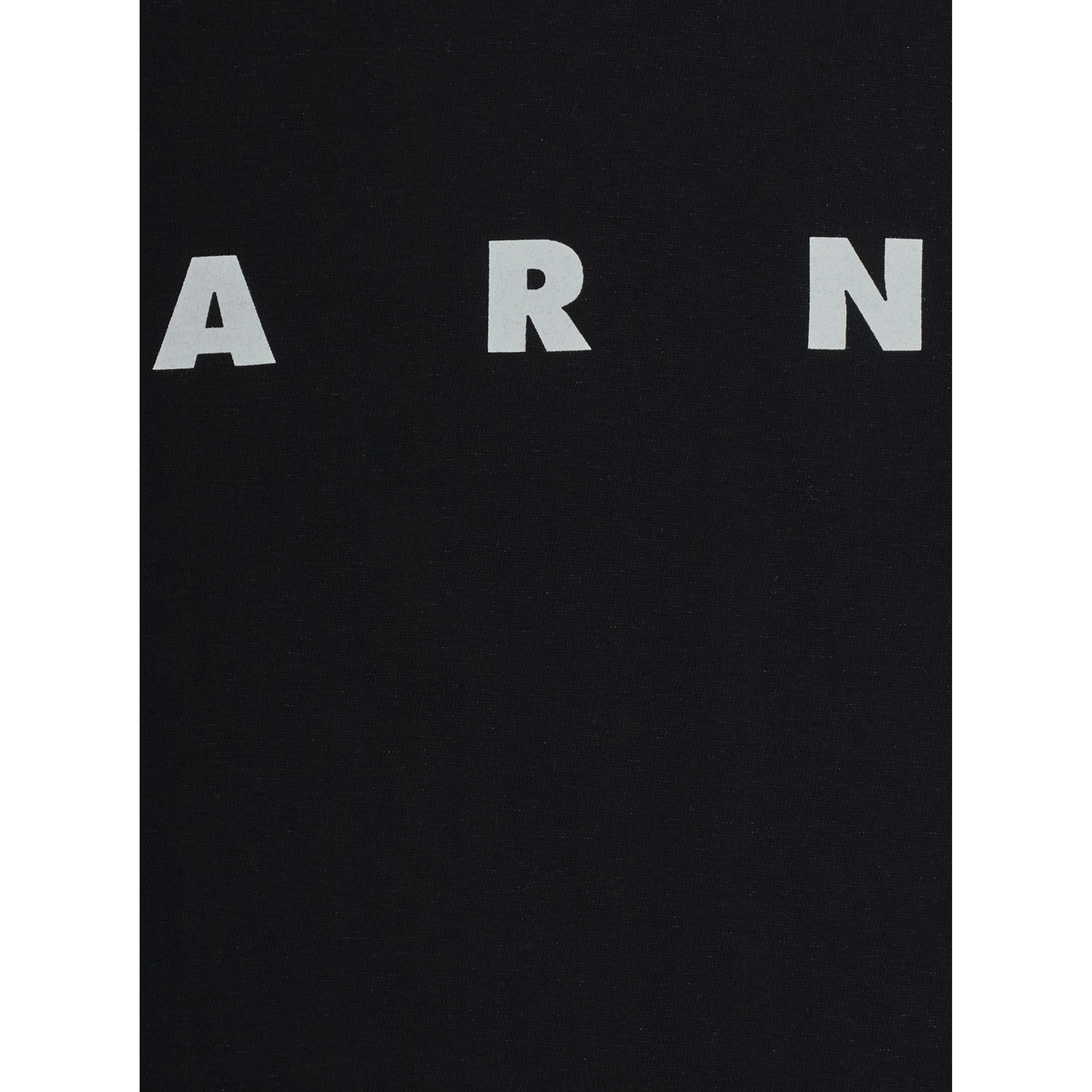 Black T-shirt with printed logo on the front in Boy