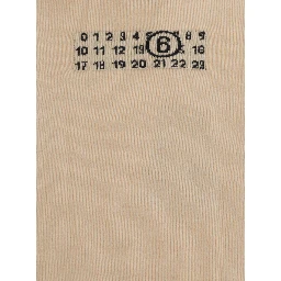 Beige Turtleneck sweater with numeric logo on the front in Blend wool Boy