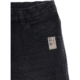 Jeans Five-pocket design with pockets and 100% cotton black boy