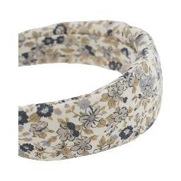 Multicolor Headband with floral motif in cotton for girl