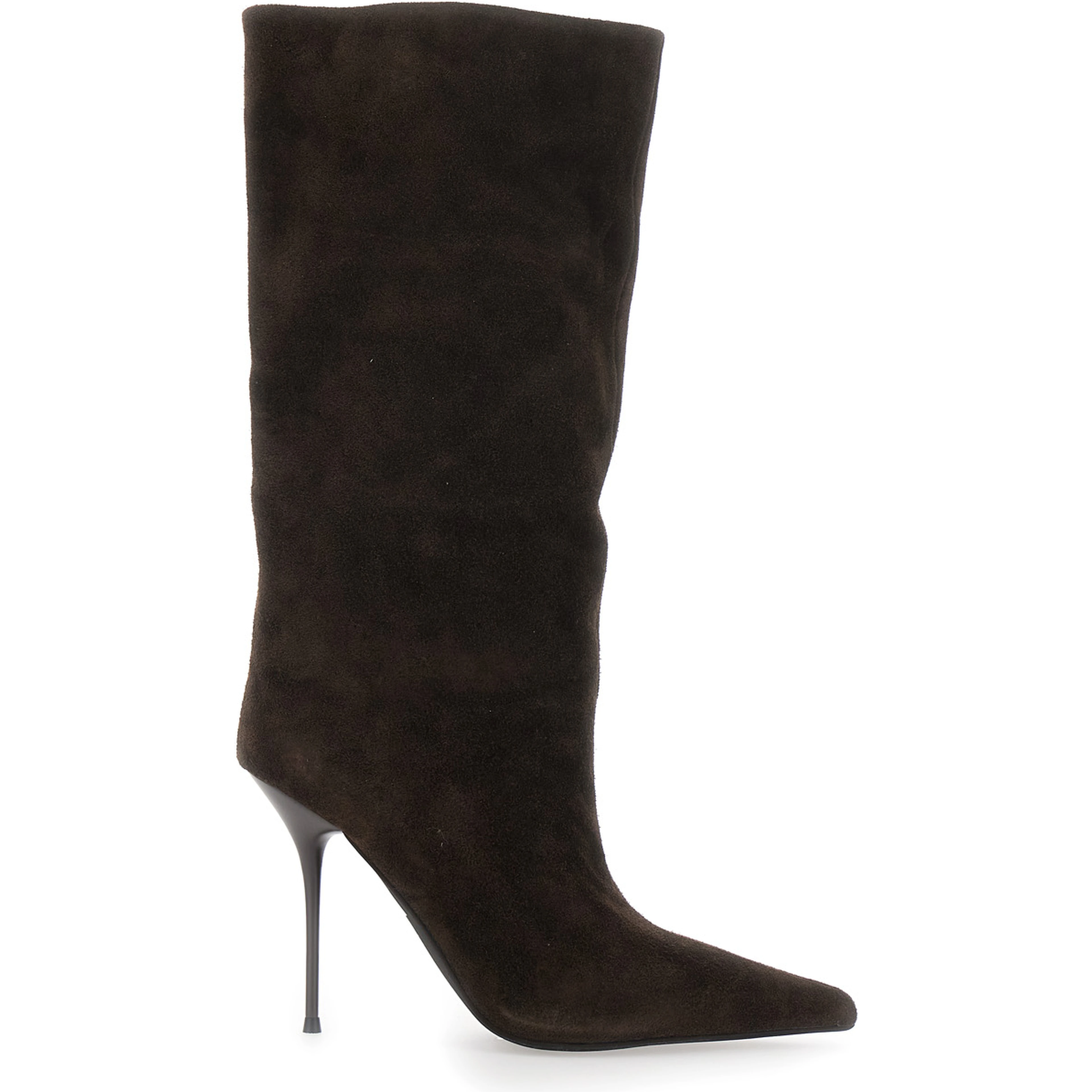 Give It Brown Boots with High Heel in Suede for Women