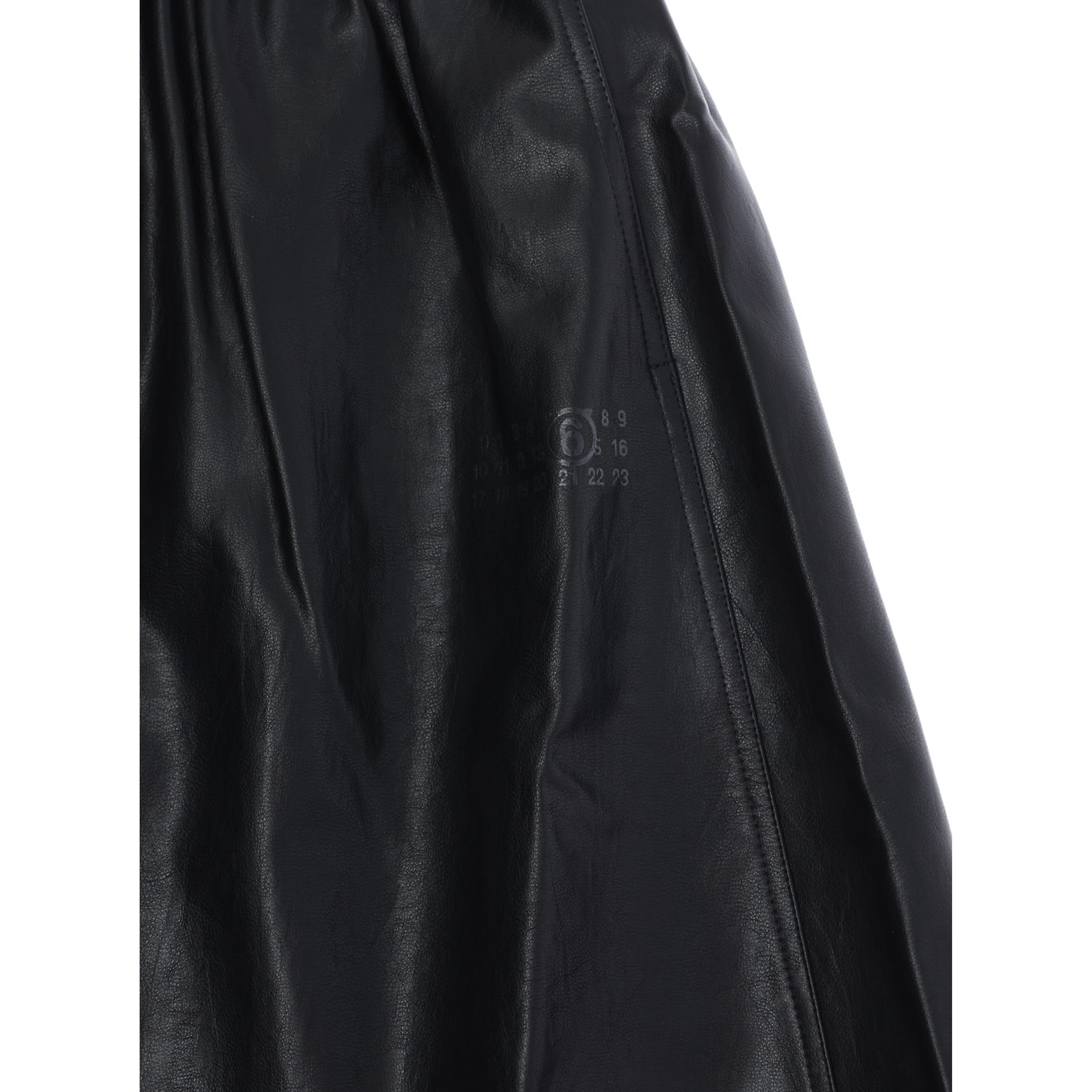 Black Skirt with elasticated waist and tone-on-tone logo patch in viscose Girl