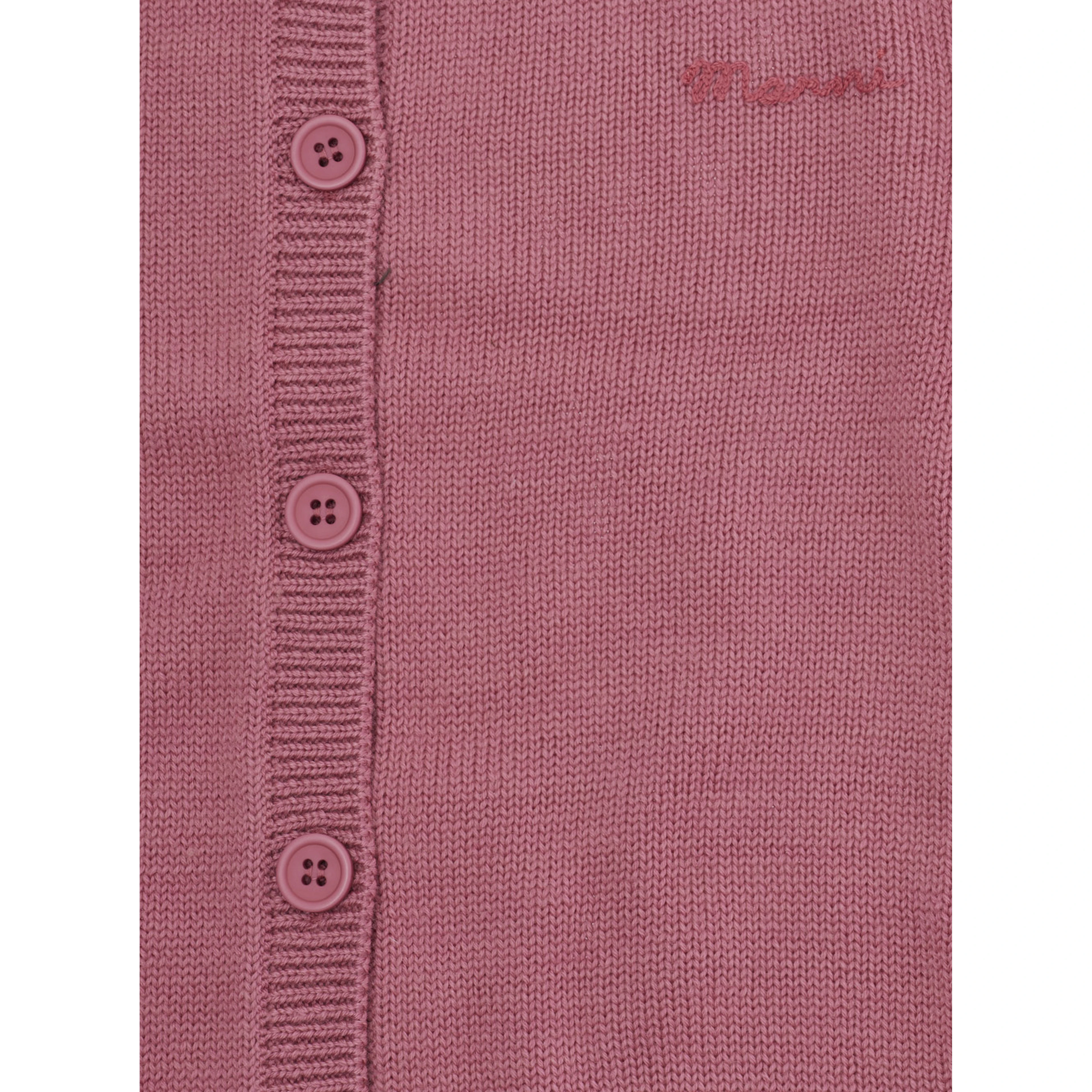 pink Sweater with embroidered logo on the front in wool Blend for Girl