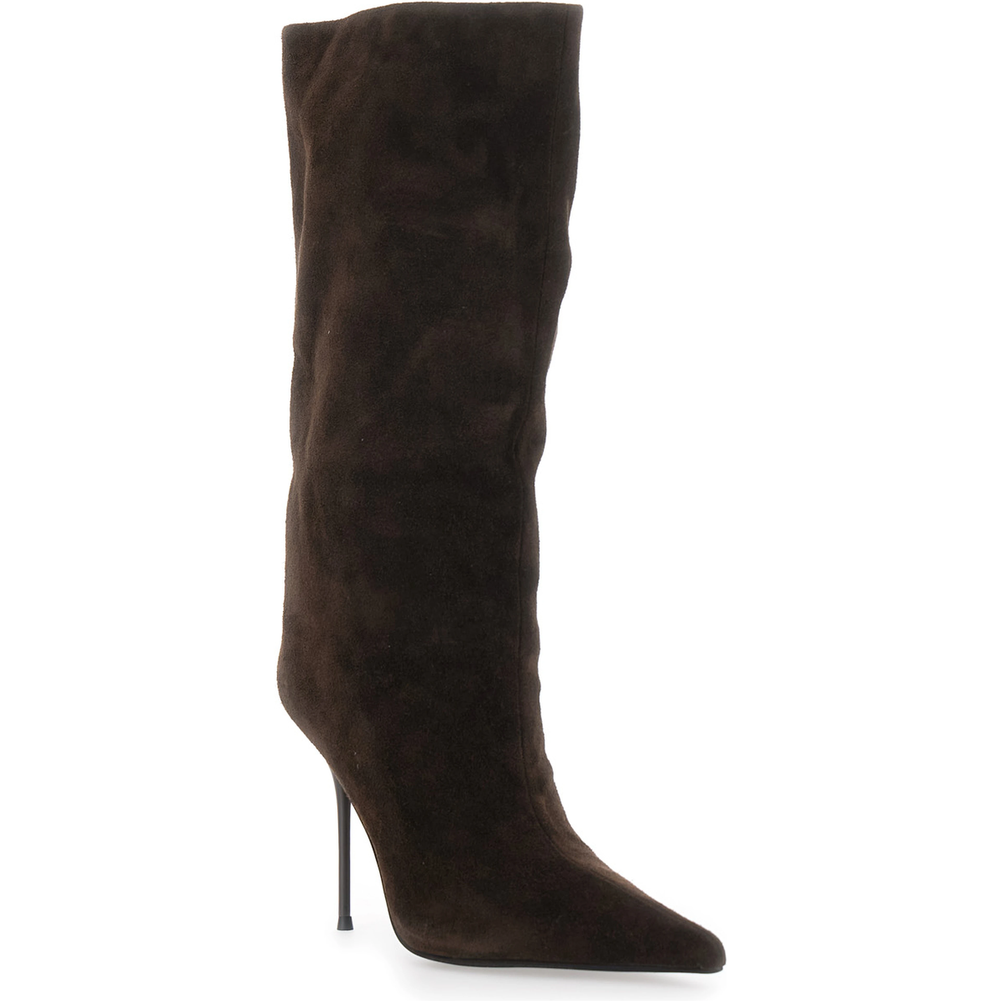 Give It Brown Boots with High Heel in Suede for Women