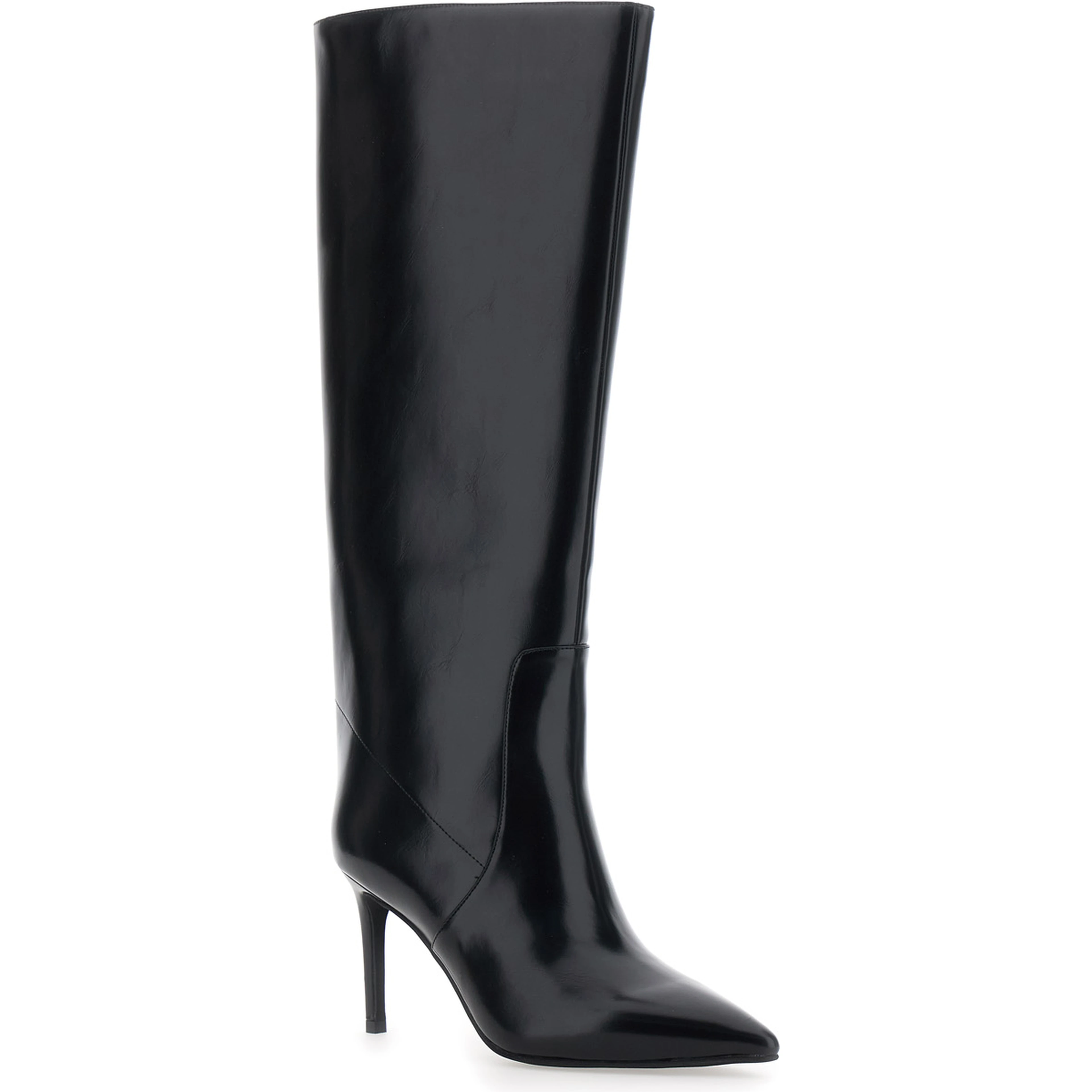 ARSEN Black boots with high heel and pointed design in leather women