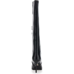 ARSEN Black boots with high heel and pointed design in leather women