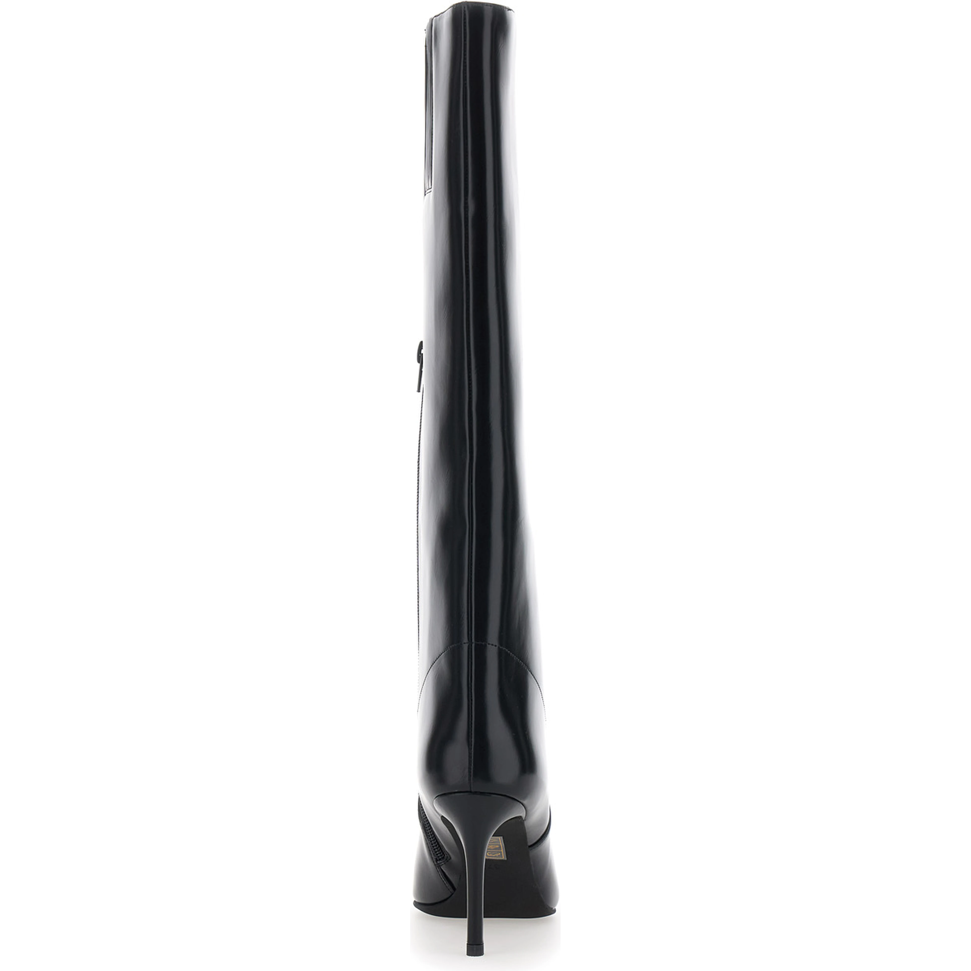 ARSEN Black boots with high heel and pointed design in leather women