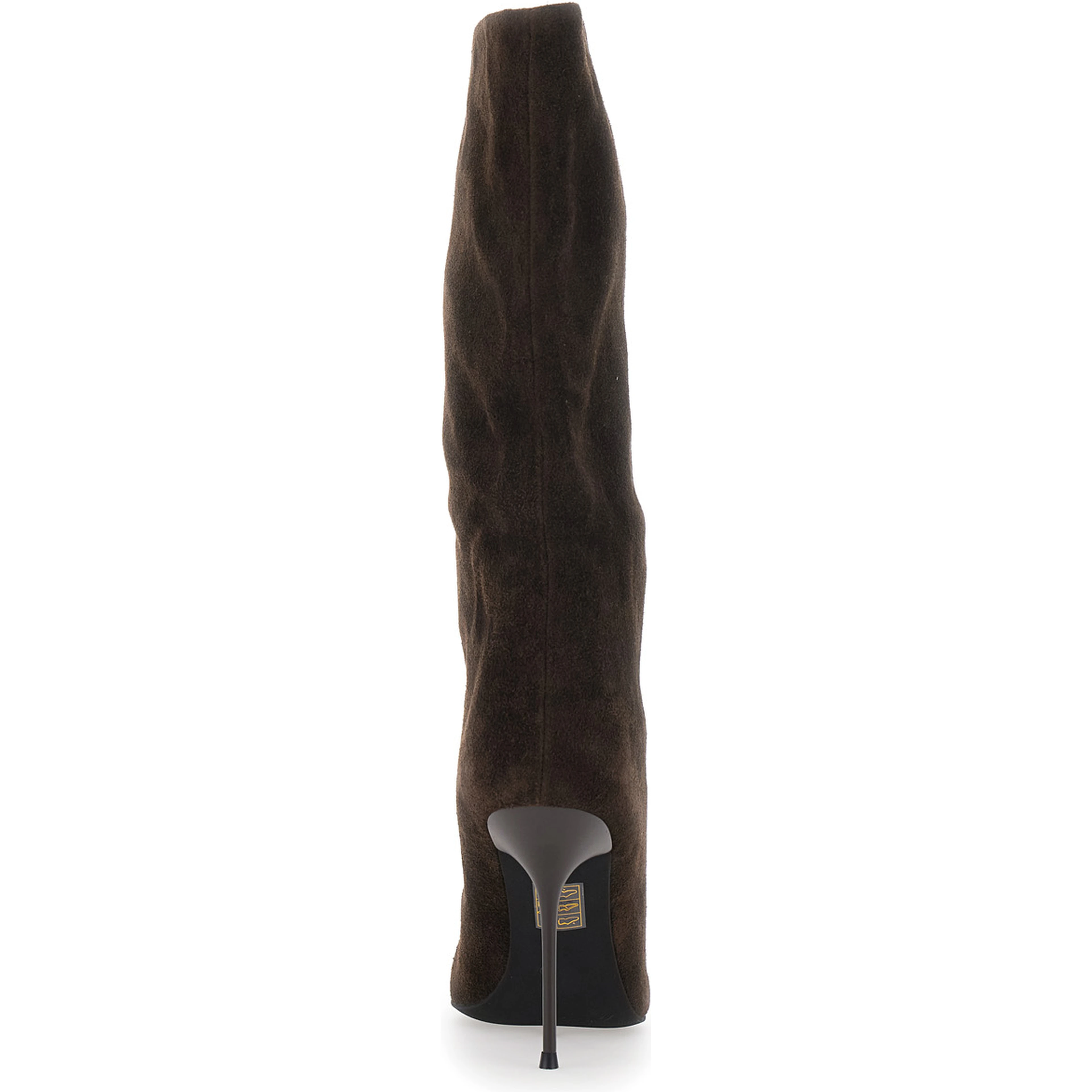 Give It Brown Boots with High Heel in Suede for Women