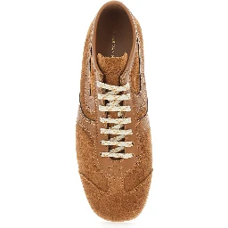 Dustin Brown Sneakers with contrasting stitching and panel design in suede for women