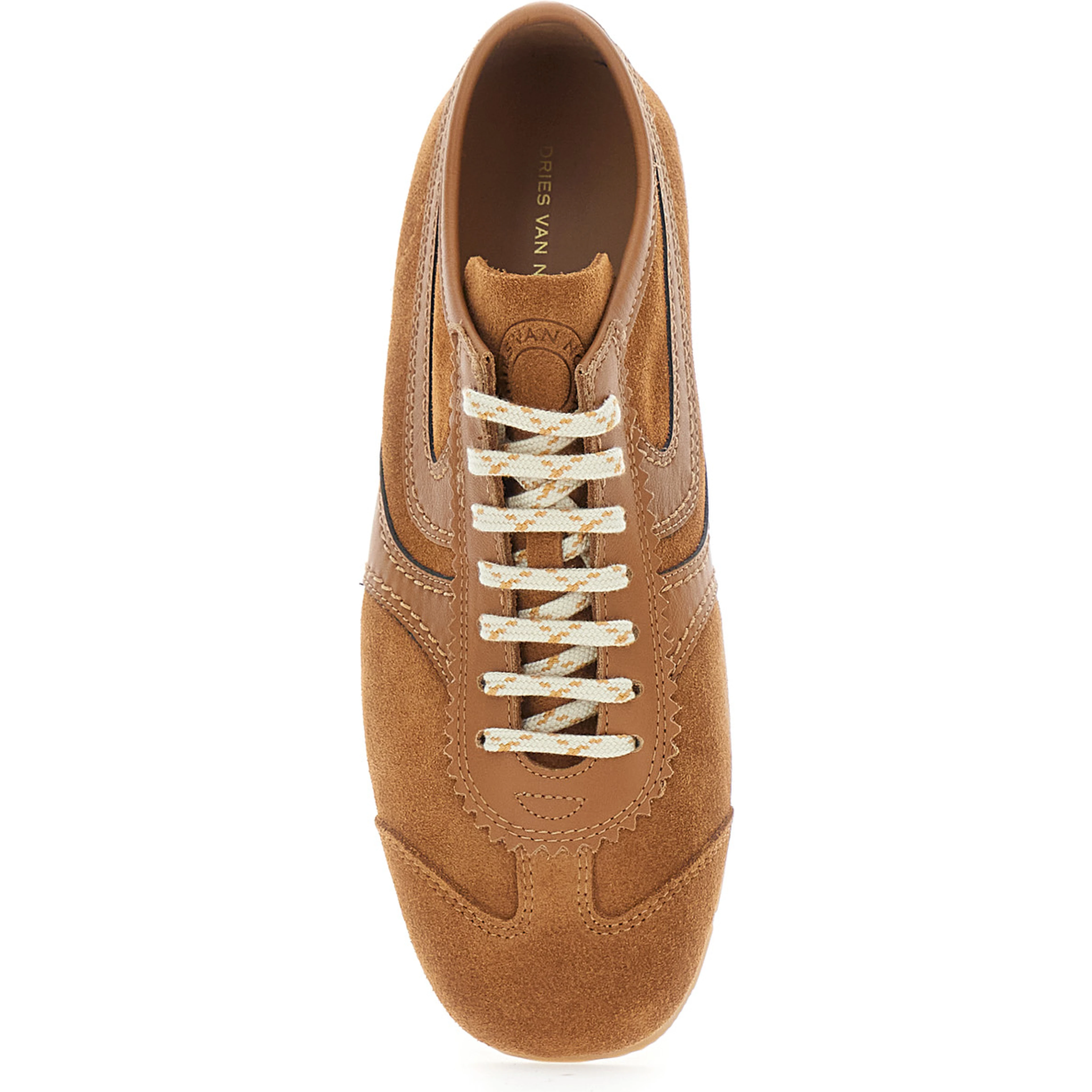 Dustin Brown Sneakers with contrasting stitching and panel design in suede for women