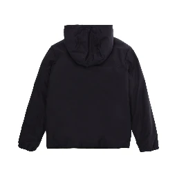 dark blue Hooded jacket with zip closure in Tech Fabric for Boy