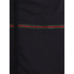 dark blue Hooded jacket with zip closure in Tech Fabric for Boy