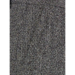 Gray pants with all-over Chevron motif in viscose blend for women