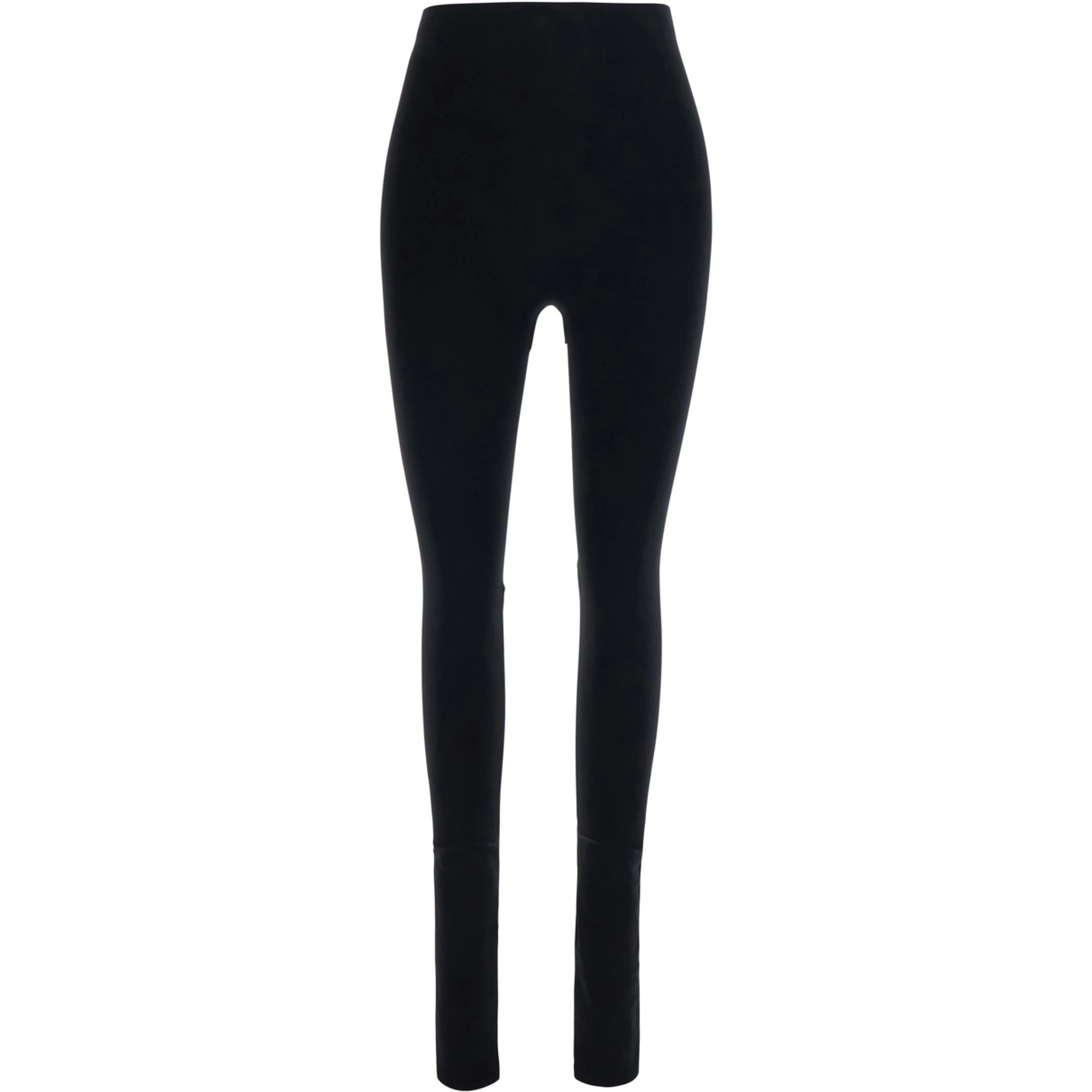 Black leggings with cut-out detail in stretch Tech Fabric for women