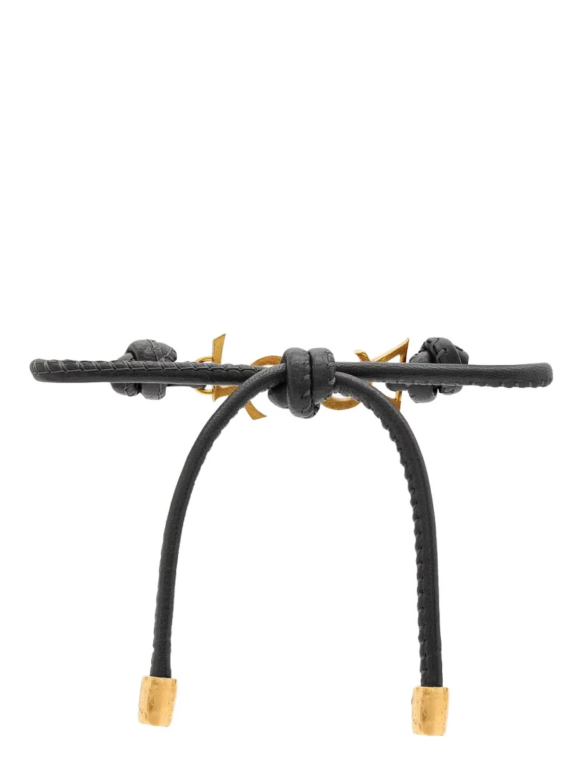CASSANDRE YSL LEATHER BRACELET