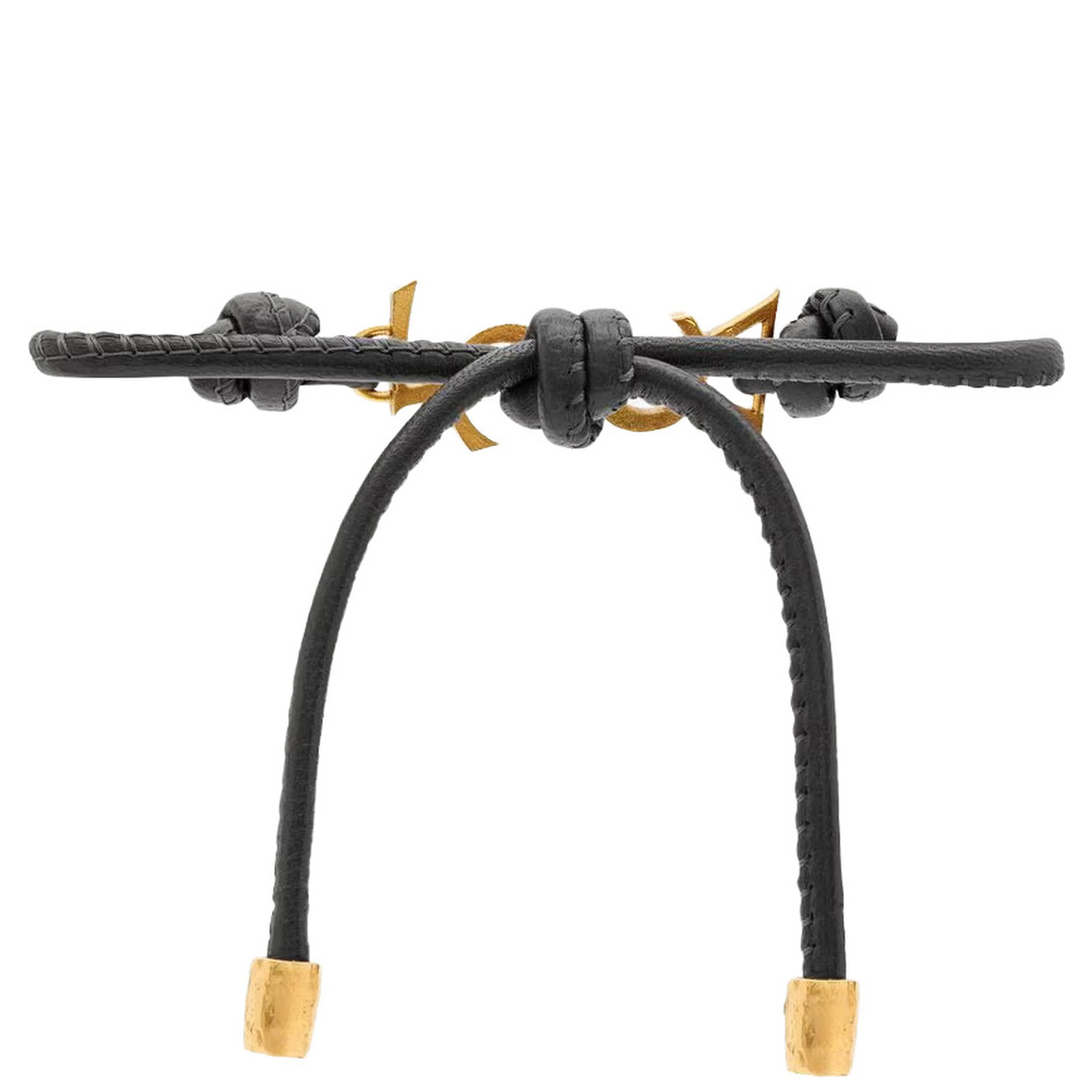 CASSANDRE YSL LEATHER BRACELET
