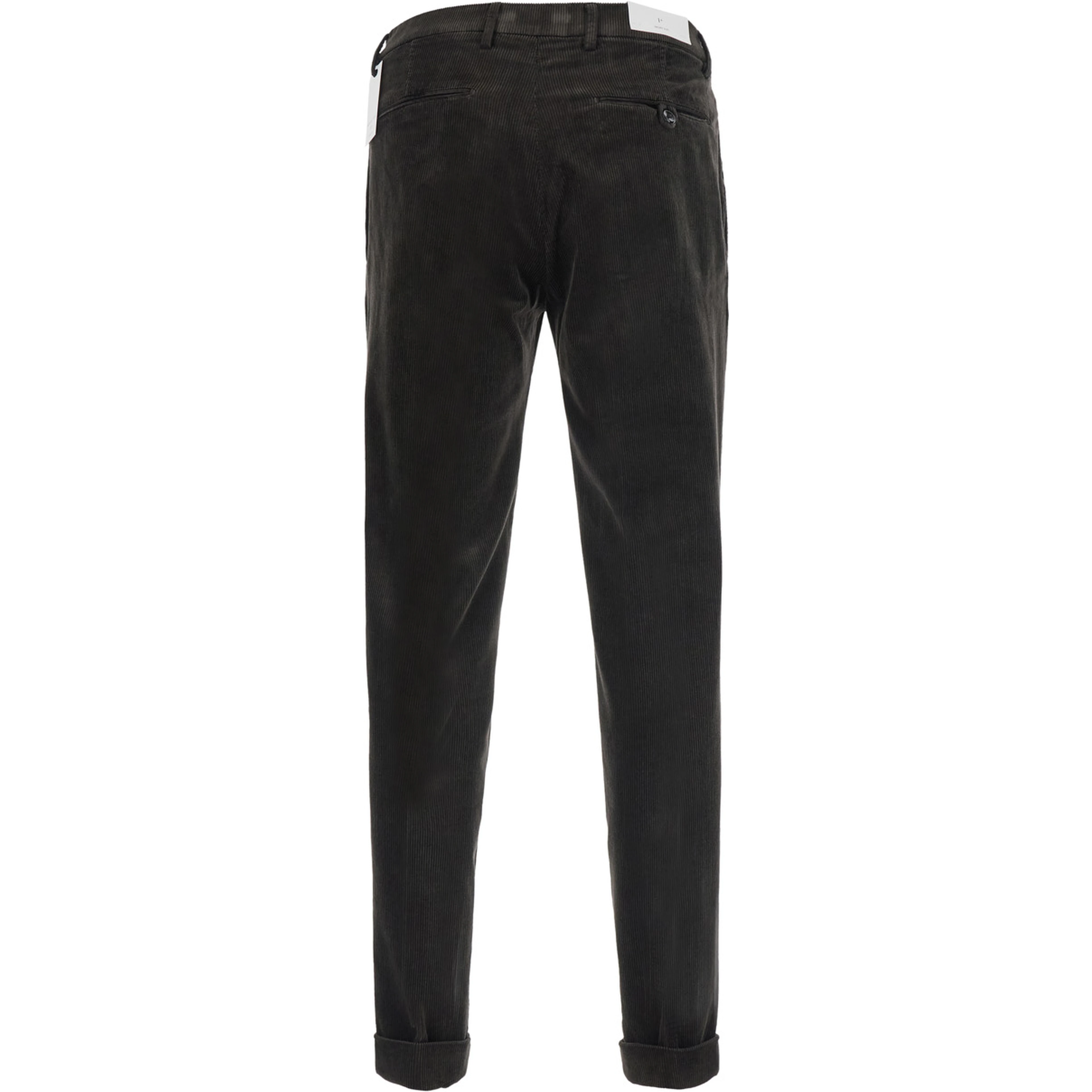 Brown Pants with Side Pockets and High Waist in Tech Fabric for Women
