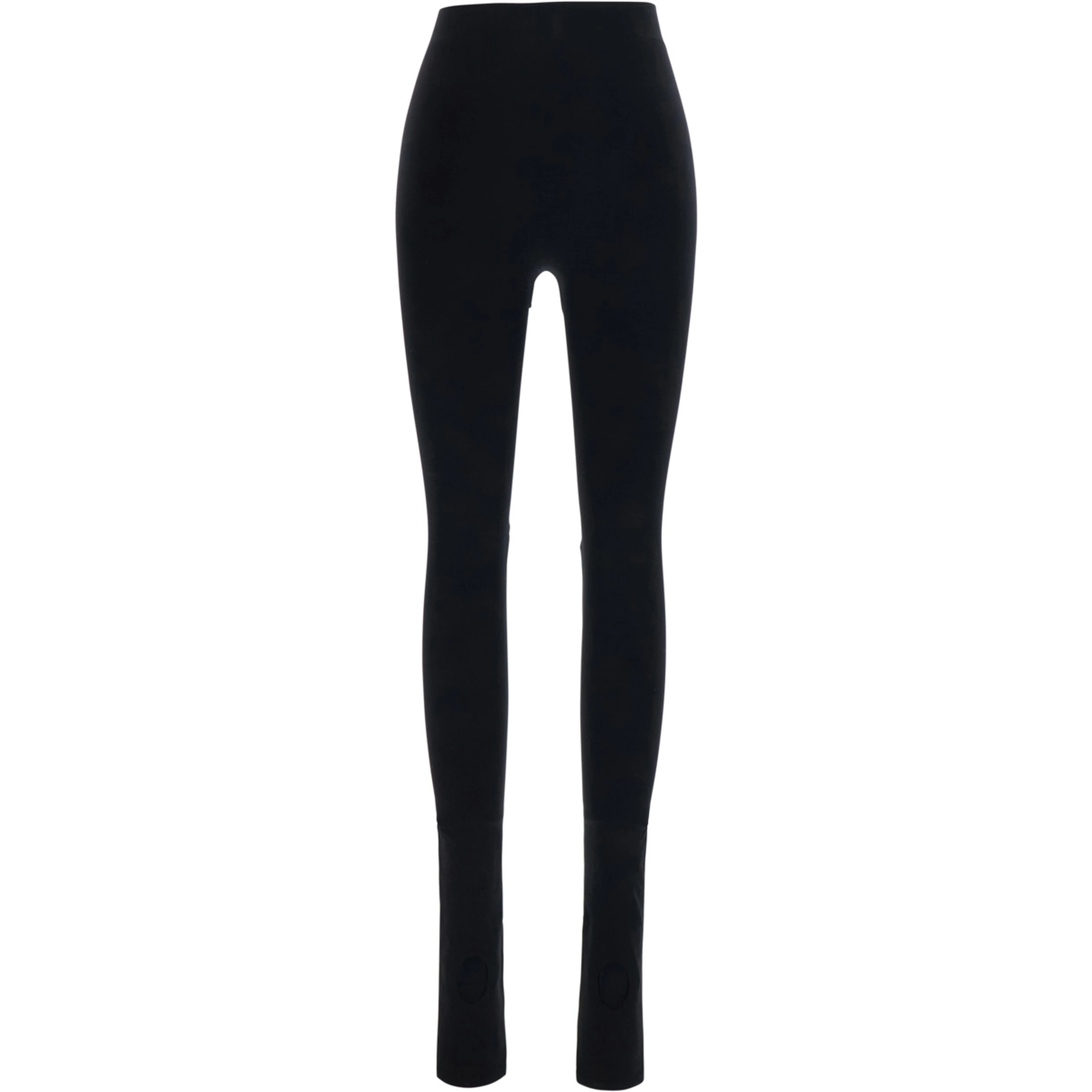 Black leggings with cut-out detail in stretch Tech Fabric for women
