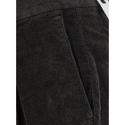 Brown Pants with Side Pockets and High Waist in Tech Fabric for Women