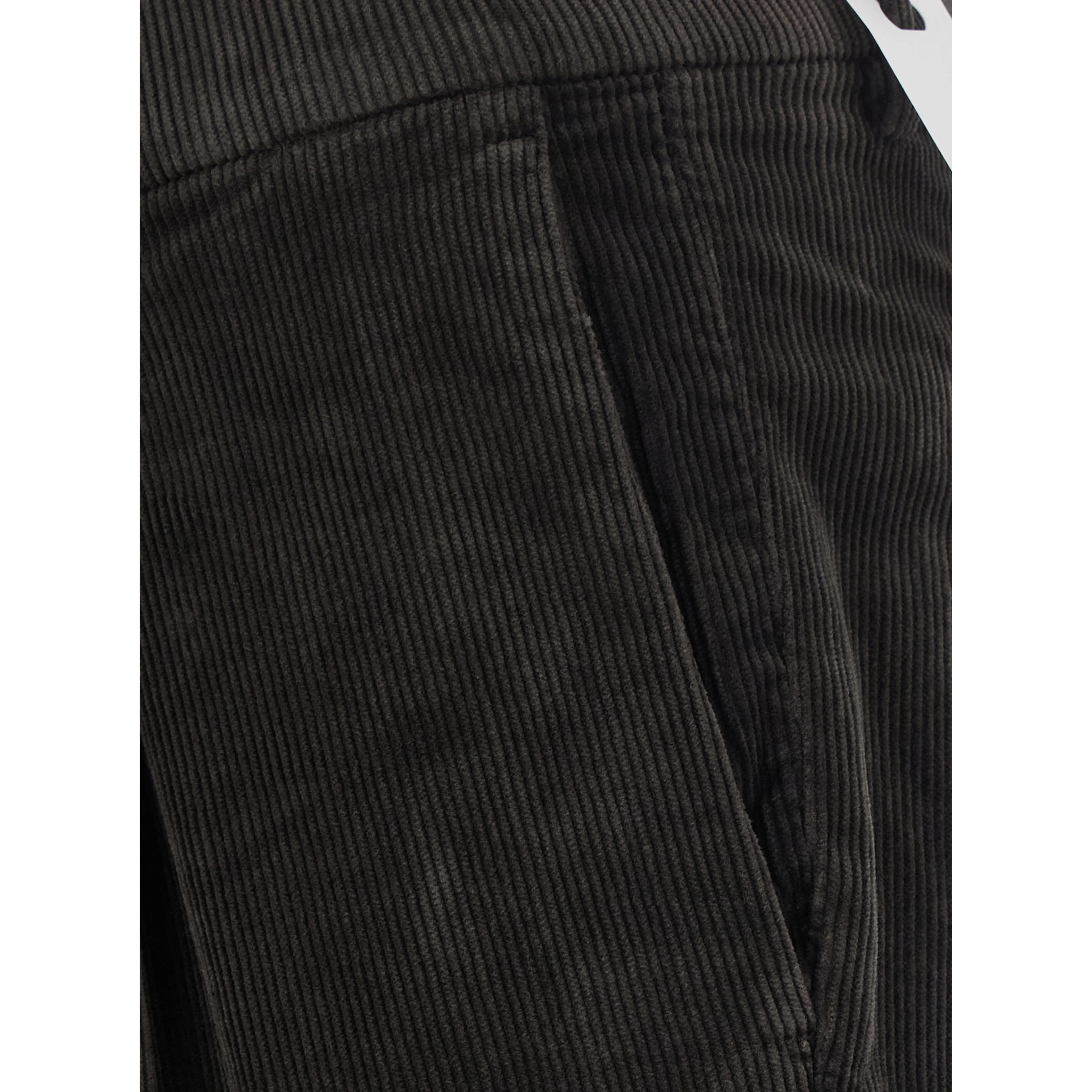 Brown Pants with Side Pockets and High Waist in Tech Fabric for Women