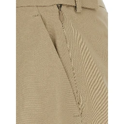 beige Shorts with pleated design in Tech Fabric women