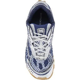 Orbit blue Sneaker with Logo Lettering Detail in Tech Fabric Men
