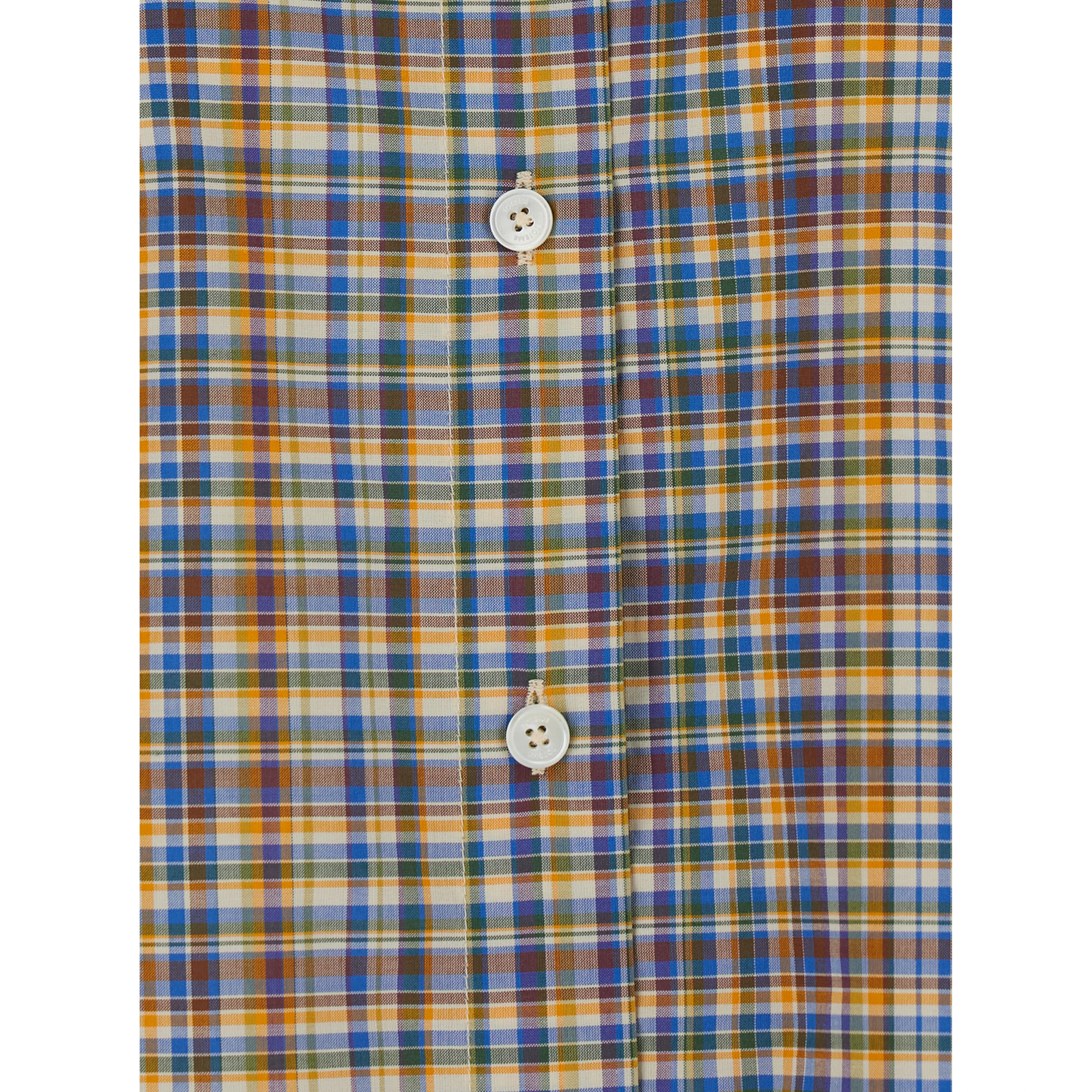 multicolor Shirt with all-over check pattern in cotton for women