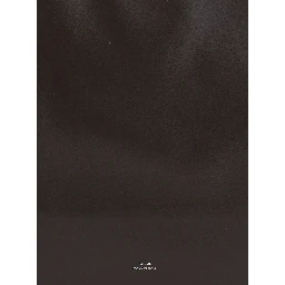 Roam brown Shopper with double handles and embossed logo in leather for women