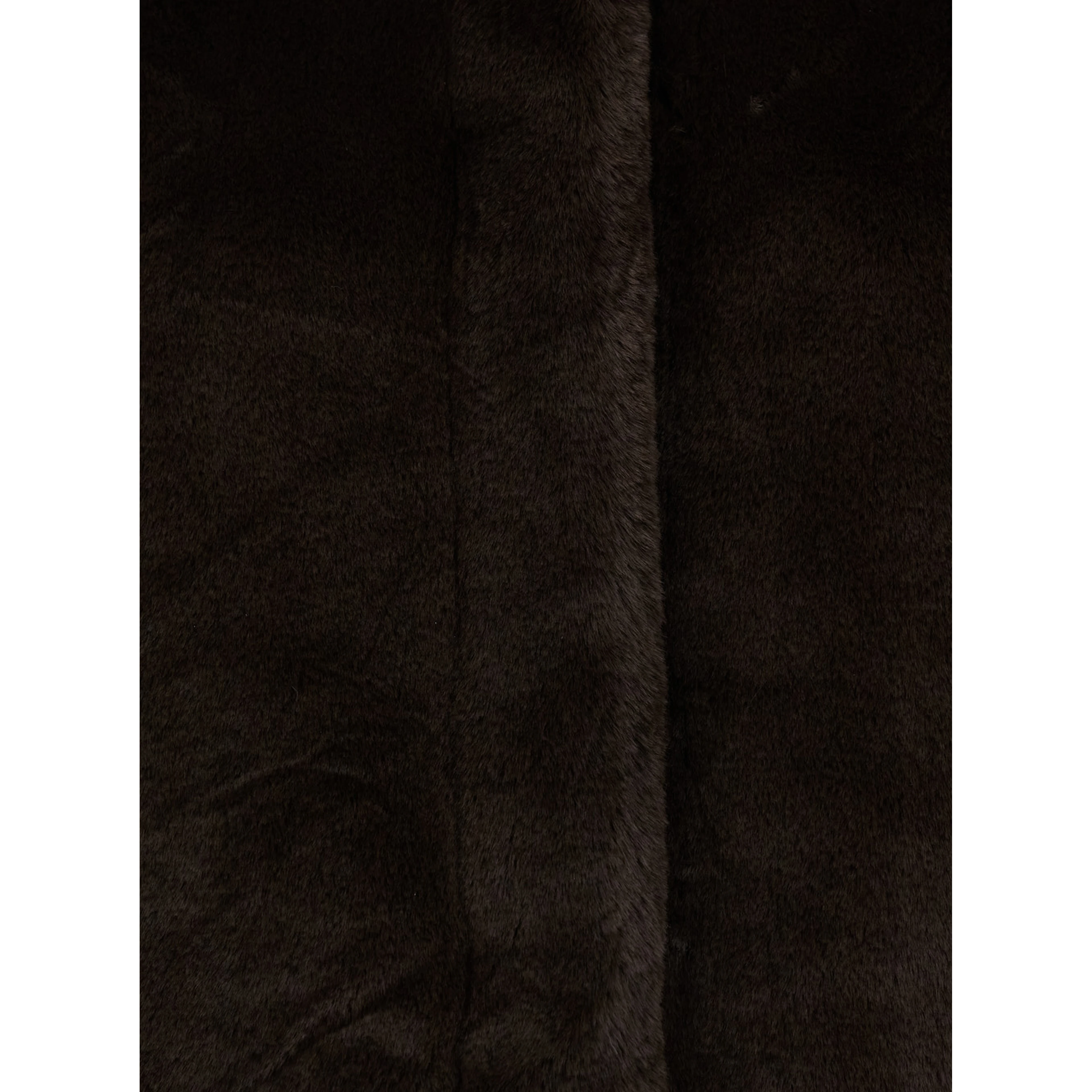 Jacket Elis with Ecoleather collar and long sleeves in 100% Recycled Polyester brown woman