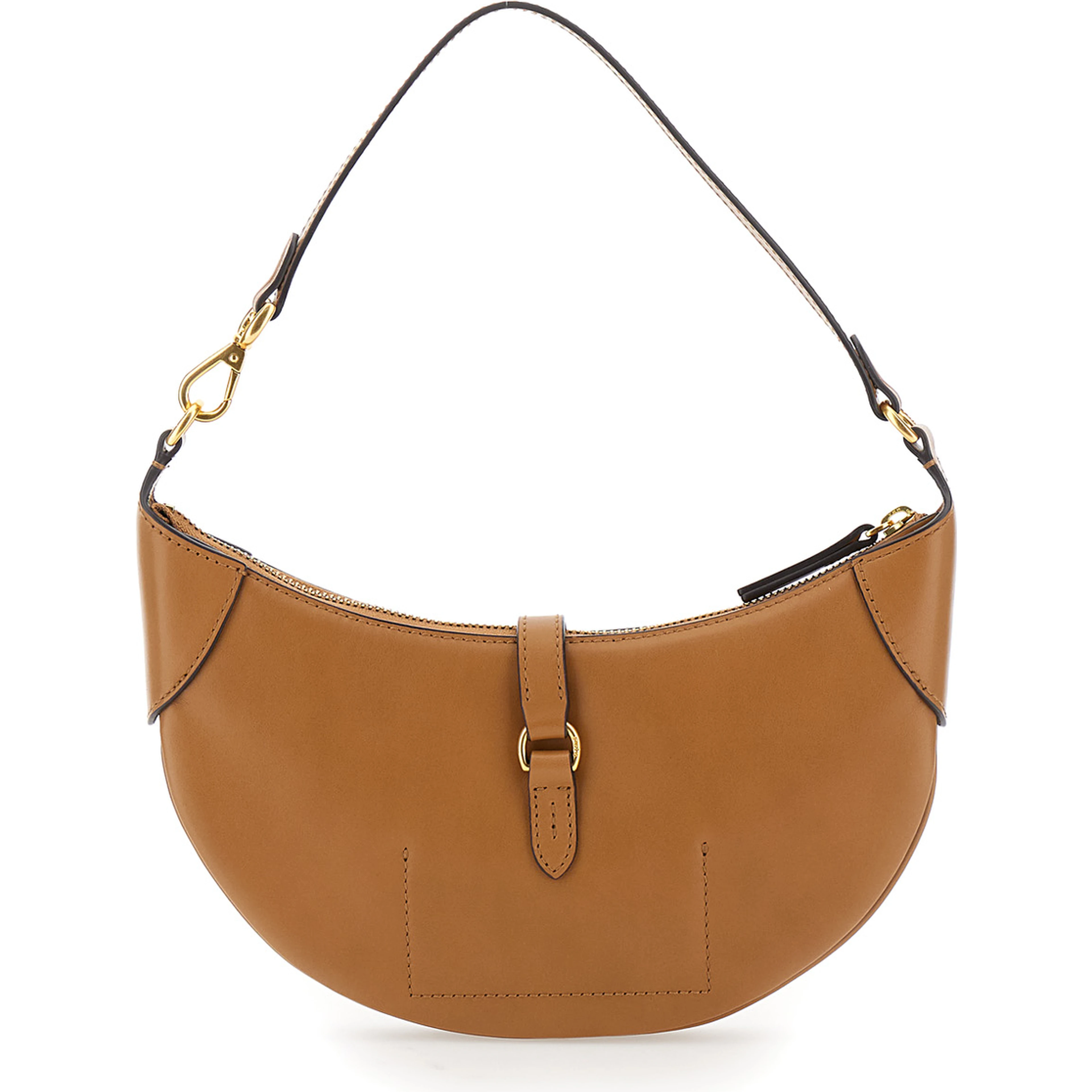 Shoulder Bag P ID MN SHDR-SHOULDER BAG-SMALL in Beige Leather for Women