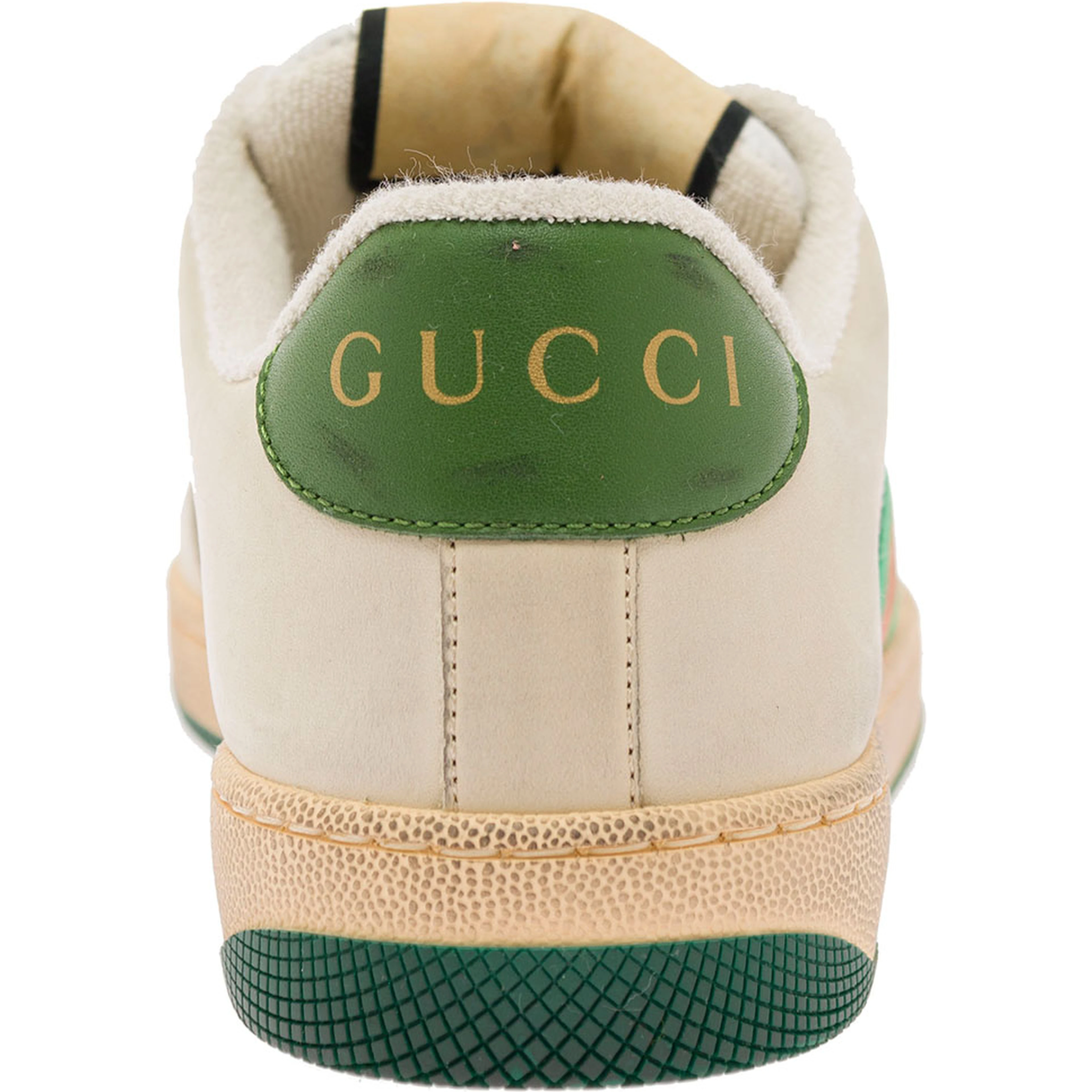 Sneakers Screener Original in Leather color Burro and GG canvas Woman