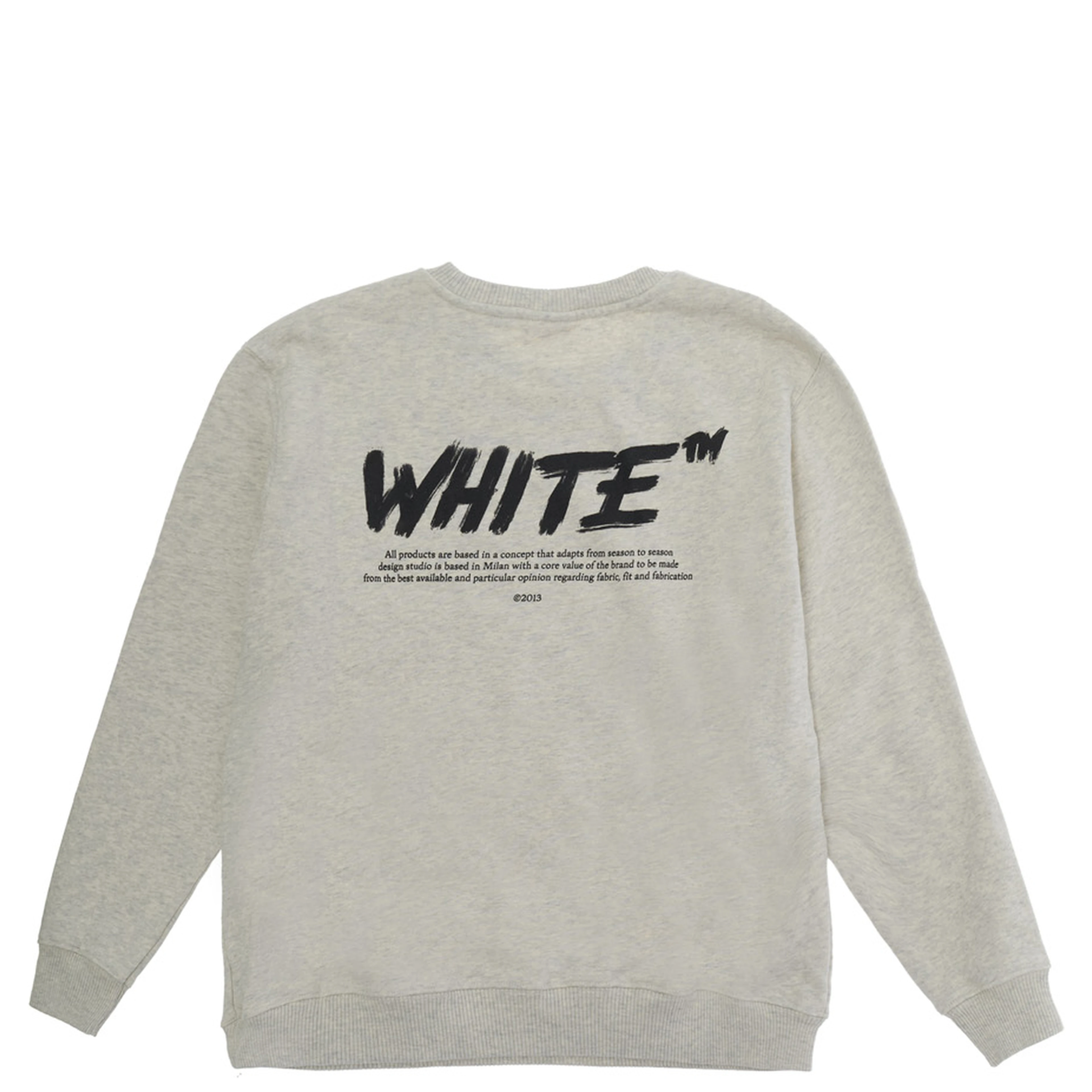 Grey sweatshirt with logo on the front and back in cotton for Boy