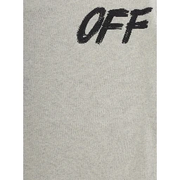 Grey sweatshirt with logo on the front and back in cotton for Boy