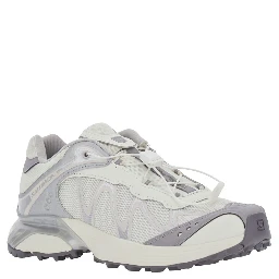 XT-Whisper white Sneaker with Chunky Sole and side logo in Tech Fabric Unisex