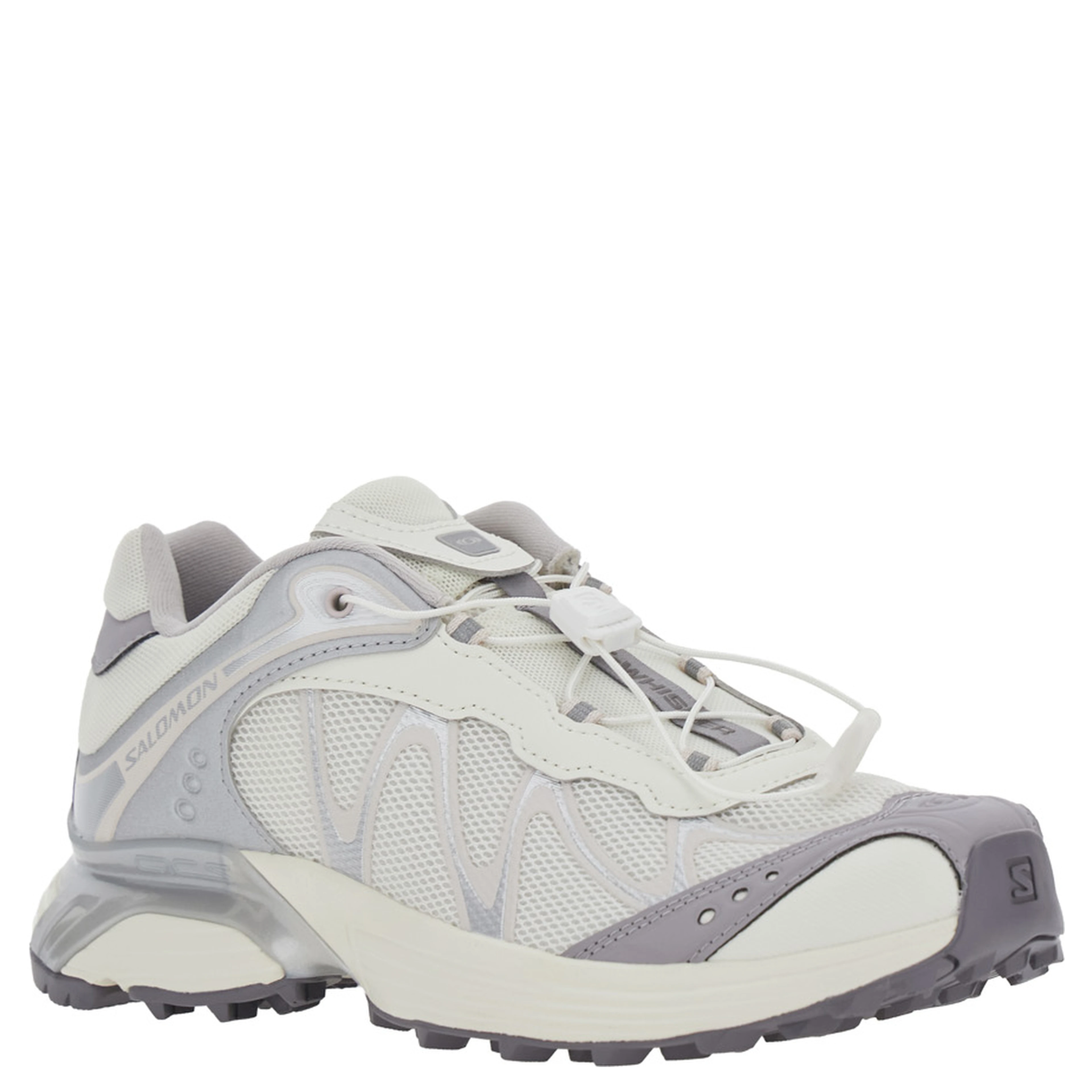 XT-Whisper white Sneaker with Chunky Sole and side logo in Tech Fabric Unisex