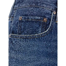 Magnus blue jeans with logo patch on the back in denim for men
