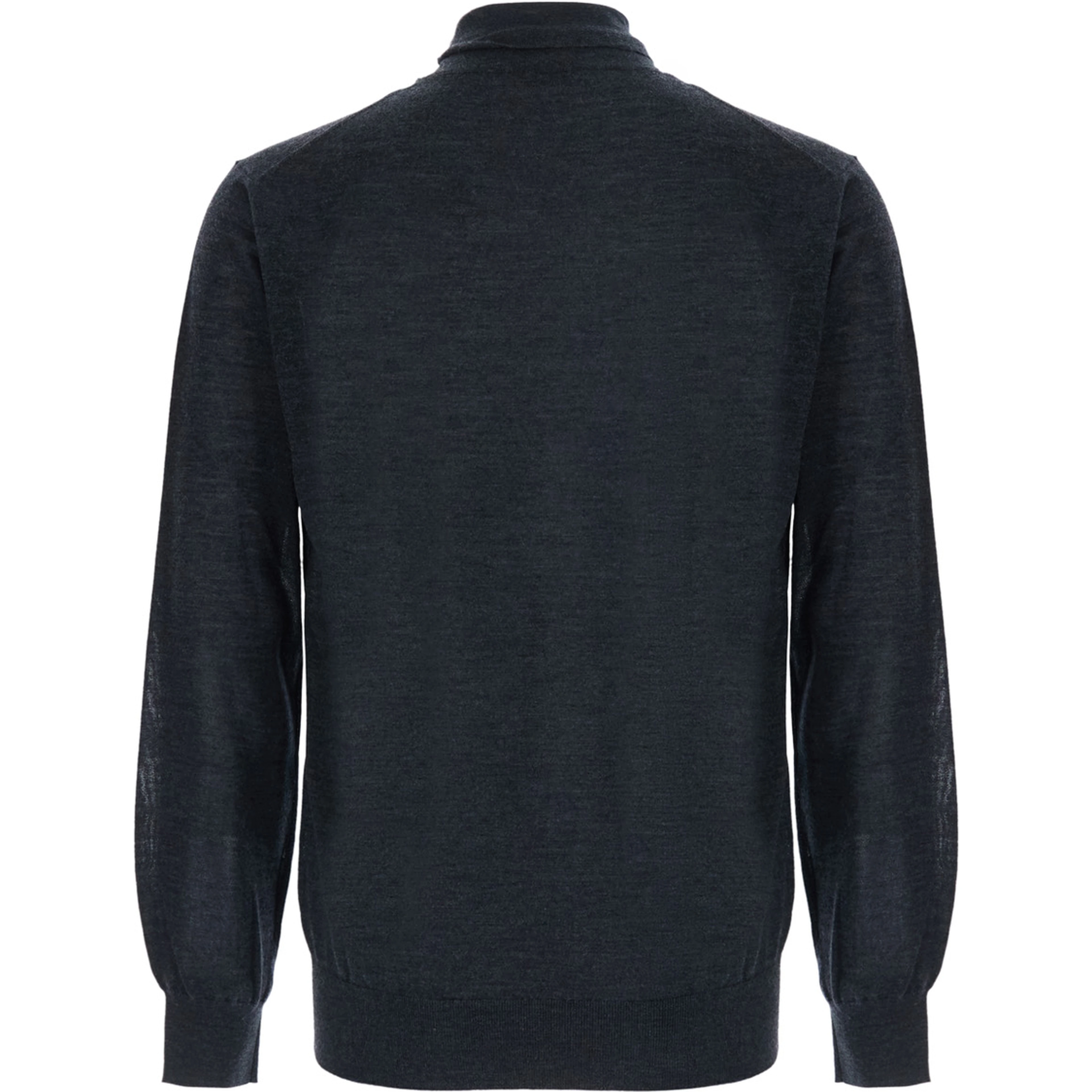 Gray Turtleneck Sweater in Wool  for Men