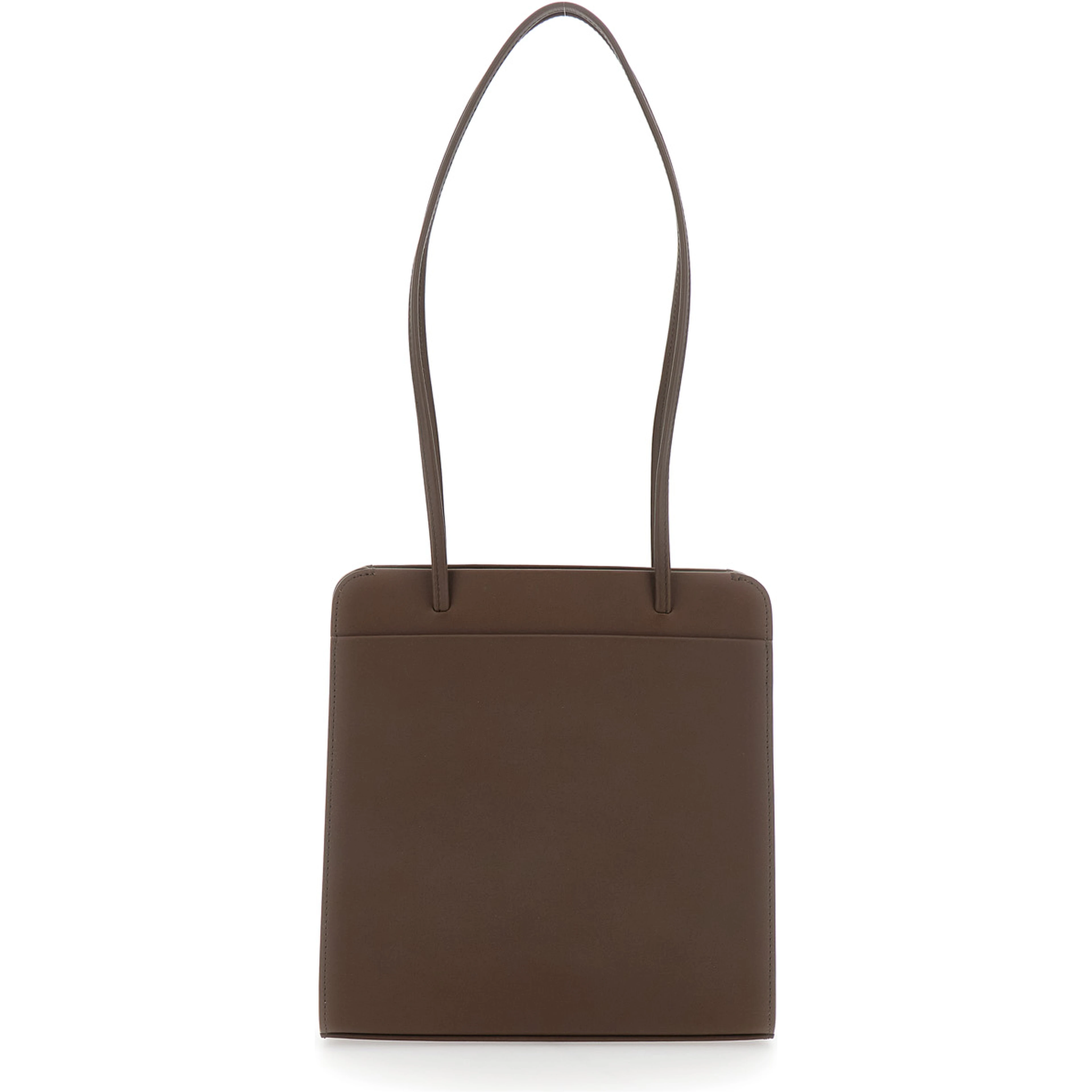 LISSE BAG with leather details and brown tech fabric lining unisex