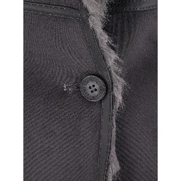 Grey Fur Coat with Reversible Design in faux-fur for Women