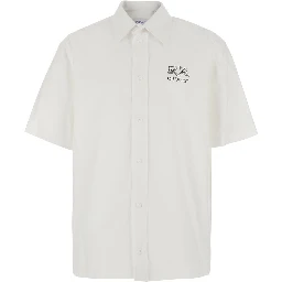 Shirt OFF-WHITE with long sleeves and collar in Off-White for men