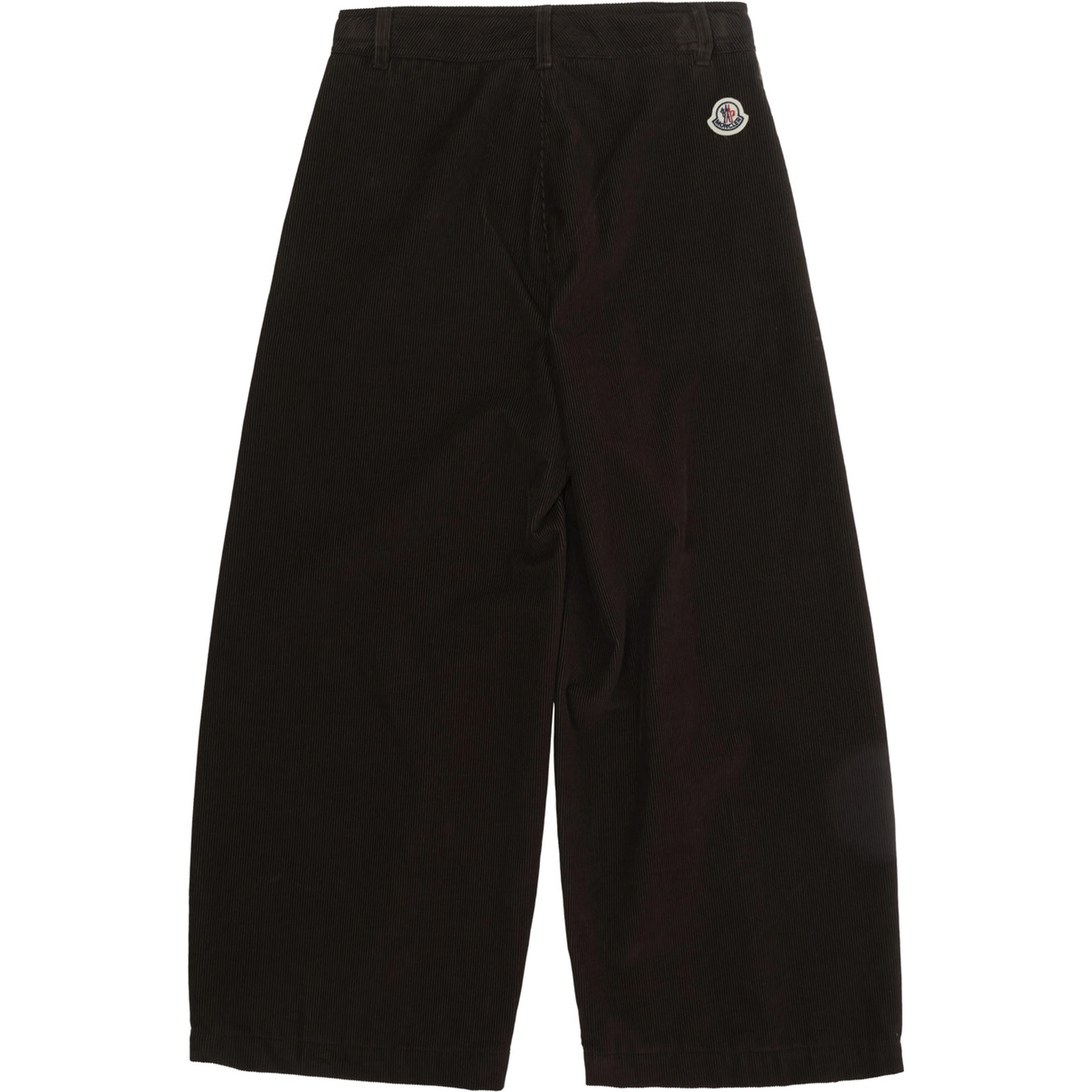 Brown Pants with Logo Patch on the Back in Corduroy Girl