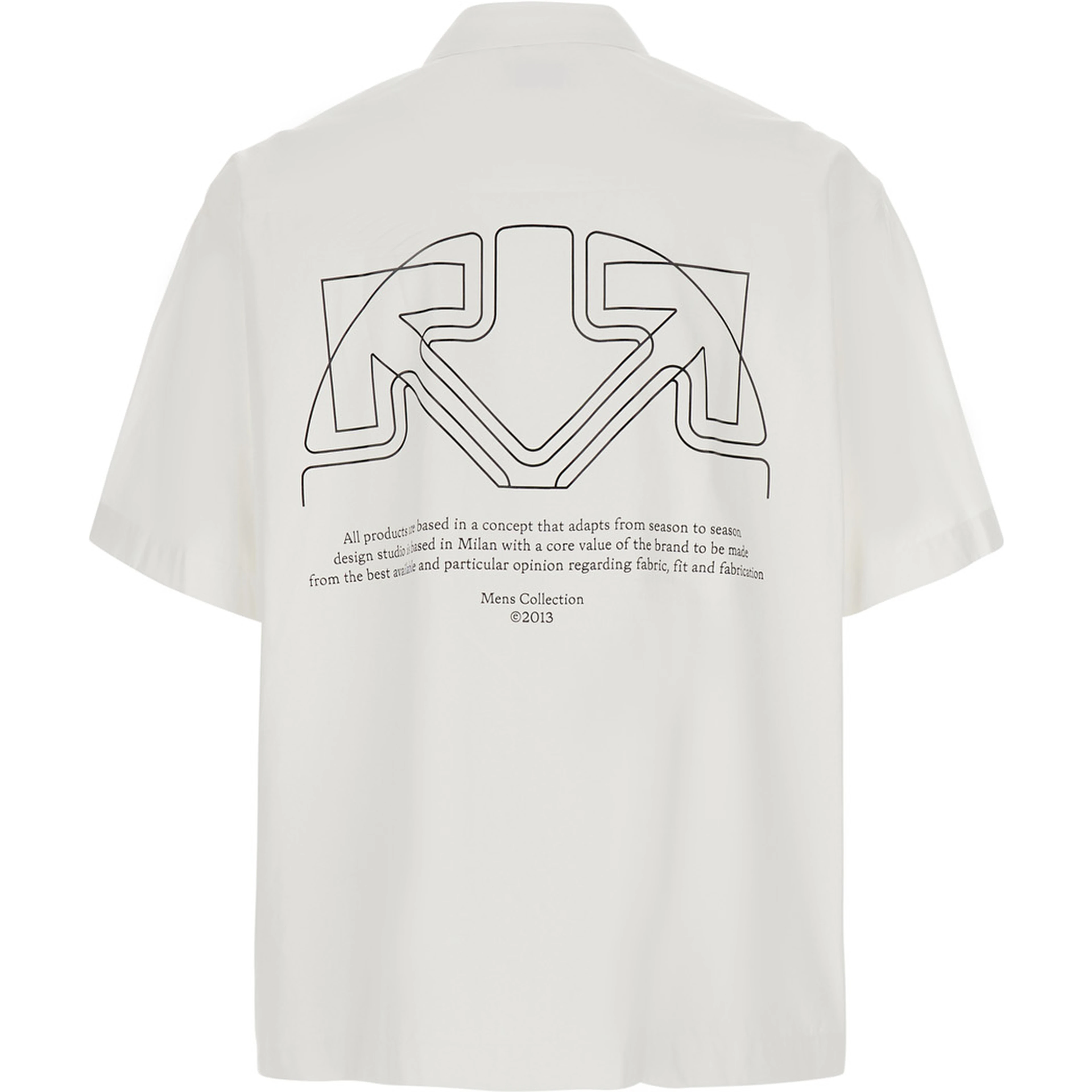 Shirt OFF-WHITE with long sleeves and collar in Off-White for men