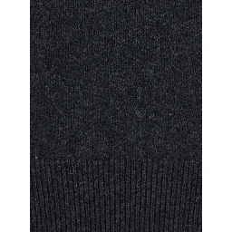 WOOL CASHMERE PULL with round neck and long sleeves in Gray for men