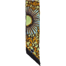 Eternal Sun multicolor Scarf with all-over floral print in silk for women