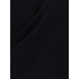 Black Sweater with V-neck and crossed design in wool and cashmere Women