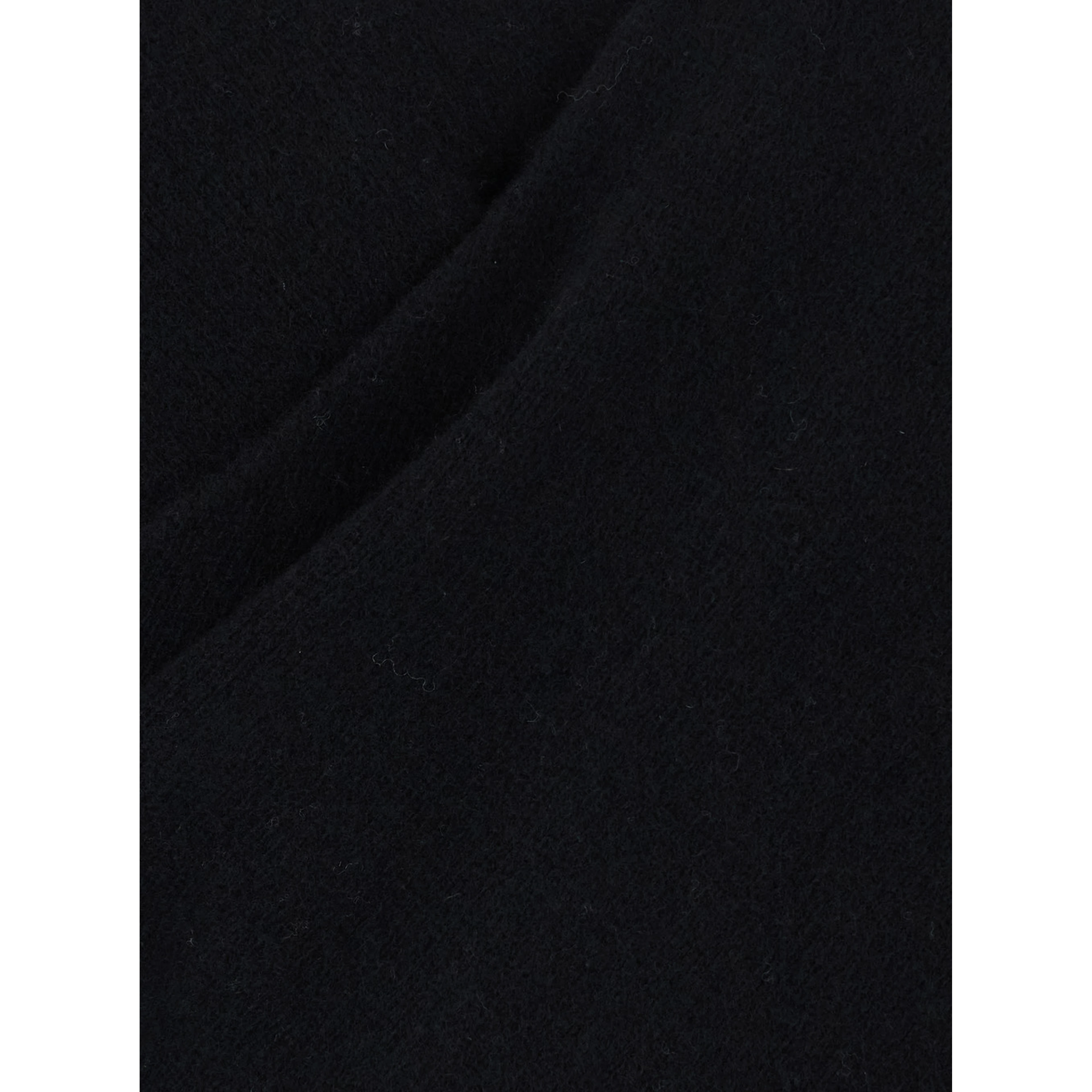 Black Sweater with V-neck and crossed design in wool and cashmere Women